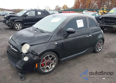 2012 Fiat 500 Sport z USA, uszkodzony, nr VIN 3C3CFFBR9CT207816